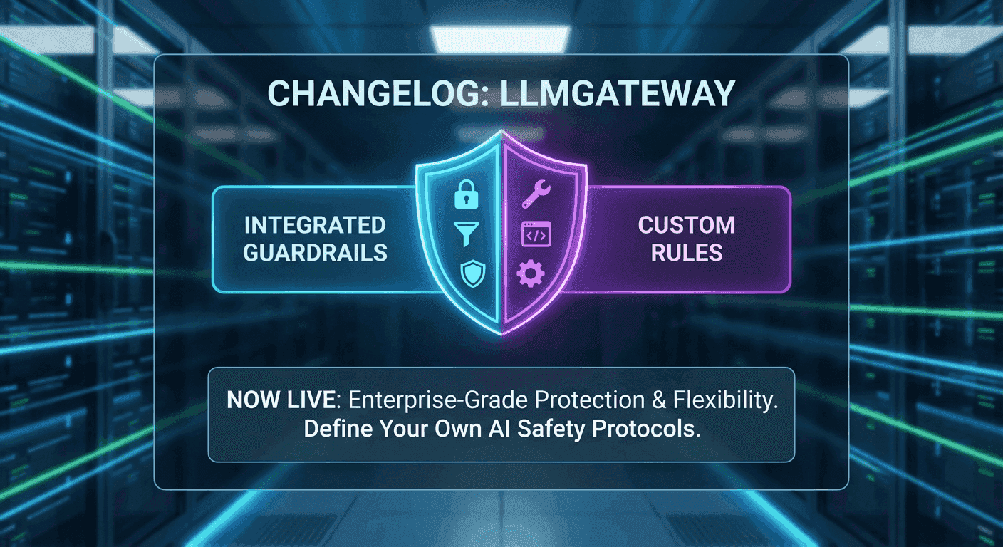 Guardrails configuration dashboard